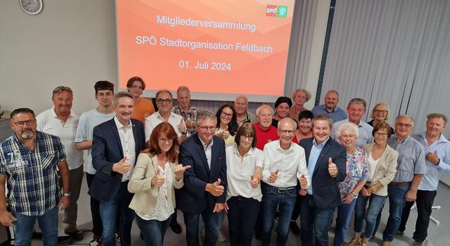 In der Mitgliederversammlung der SPÖ-Stadtorganisation Feldbach wurde Erich Hackl zum Ortsparteivorsitzenden gewählt. | Foto: SPÖ