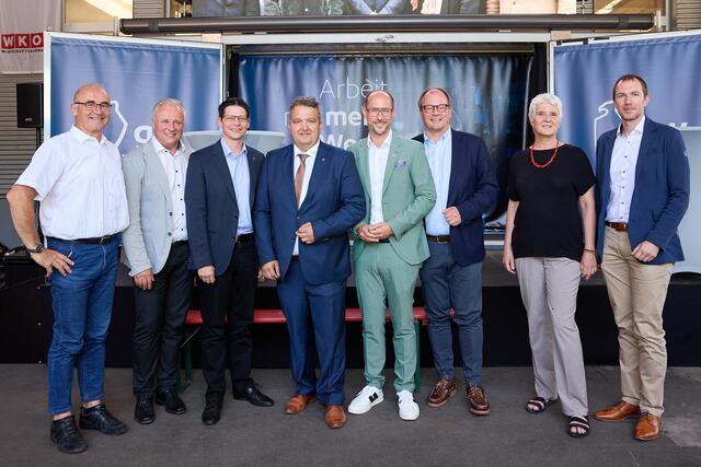 Michael Knaus, Stefan Weirather, Christoph Stillebacher, GF Klaus Mair, LA Mario Gerber, Josef Huber, Angelika Alp-Hoskowetz, Johannes Schranz
  | Foto: Christoph Nösig