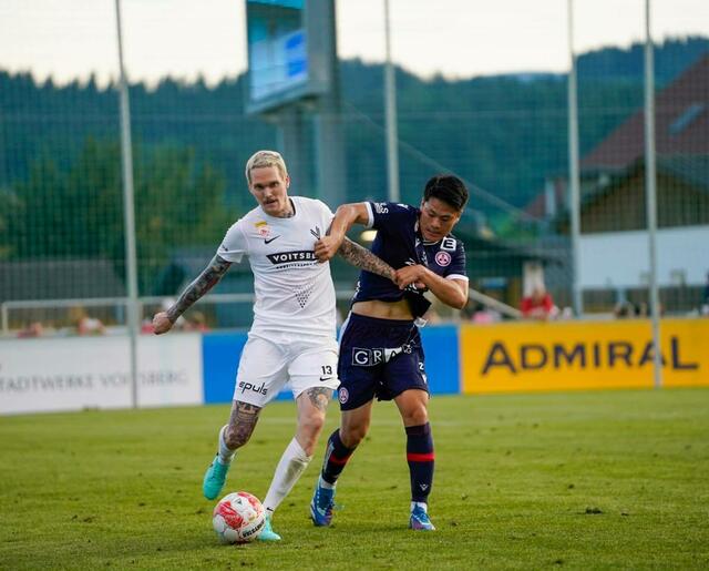 Die Voitsberger und die GAK-Kicker schenkten sich einander nichts. | Foto: Lukas Reinprecht