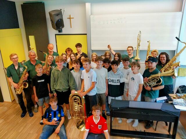 Blasmusikworkshop am Ischler Gymnasium. | Foto: Privat
