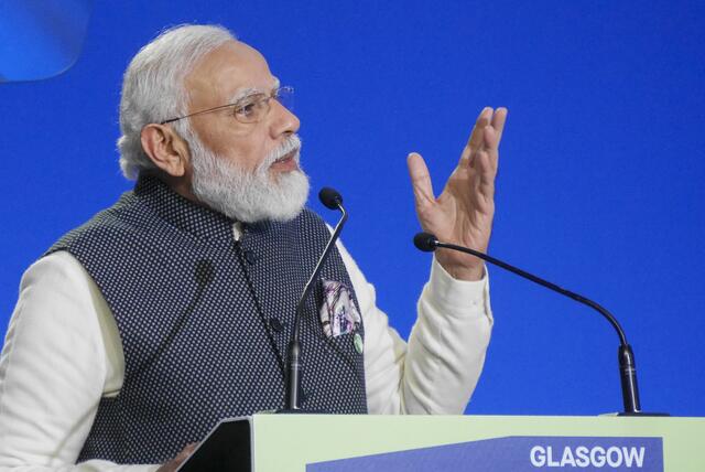 Der indische Premierminister Narenda Modi bei einem Summit im Jahr 2021. | Foto: Yuri Mikhailenko / Tass / picturedesk.com