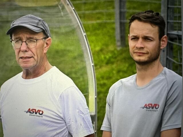 Das erfolgreiche Trainerteam Karl Purkarthofer (li) und Manuel Suppan (re) 