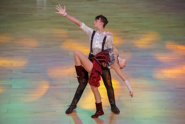 Als beste Österreicher ertanzten sich Valentina Nagl &amp; Valentin Häusler Platz 28 bei den Juniors | Foto: Iris Bloder