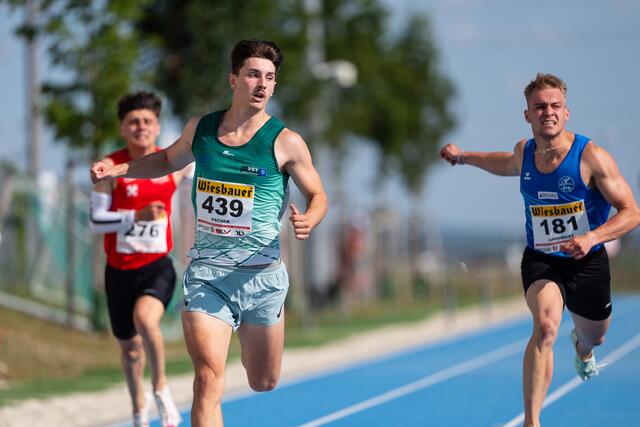 Bei den österreichischen Meisterschaften der U23 siegte Stephan Pacher über 100 und 200 Meter. Die 100 Meter lief er in 10,55 Sekunden. | Foto: ÖLV/Wolf Amri