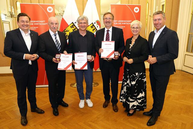 Kurt Egger, Manfred Benischko, Christian Kutsam, Ernst Wiesinger, Doris Hummer, Wolfgang Greil (v. l. n. r.). | Foto: Andreas Maringer