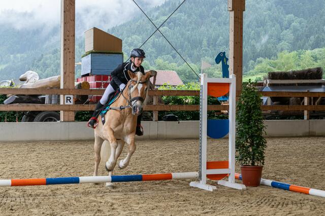 Eva Gritsch - Stangenparcours im Galopp | Foto: Johann Jennewein