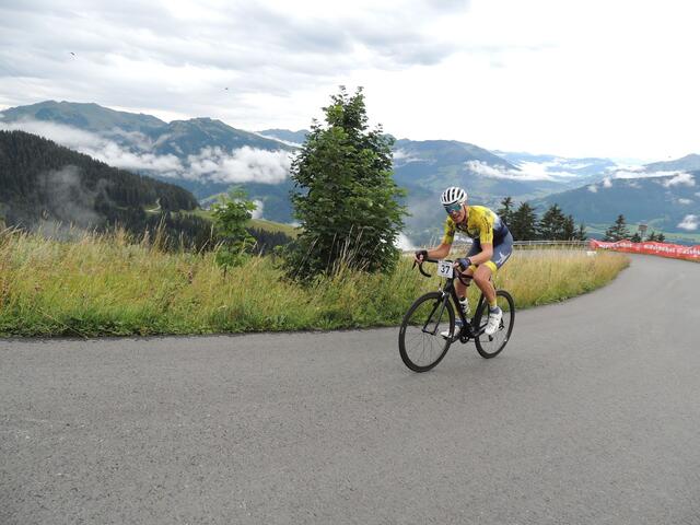 Steil bergauf geht's beim Hornradrennen. | Foto: SV Kitzsport