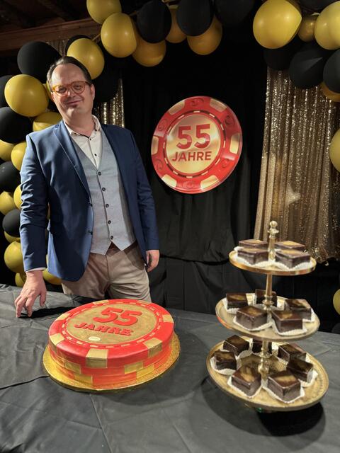 Head of operations-Manager Thomas Erhardt beim 55-jährigen Jubiläum des Casinos. | Foto: Casino Seefeld