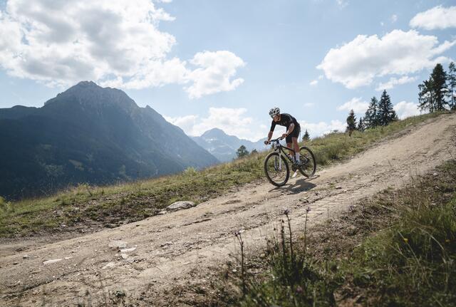 Die Mountainbike-Strecke bot faszinierende Ausblicke in die Bergwelt von Kleinarl. | Foto: Christoph Johann