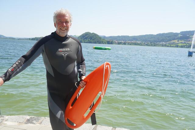 Edgar David ist seit dem Jahr 1979 bei der Wasserrettung dabei. | Foto: Emanuel Hasenauer