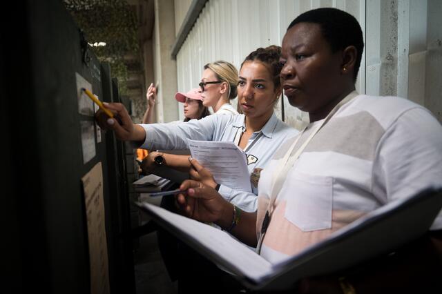 In Großmittel erfahren die auszubildenden Frauen alles über Munitionslagersicherheit. | Foto: Österreichisches Bundesheer