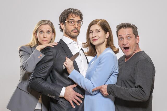 Schauspieler-Quartett spielt "Die Niere". | Foto: M. Mitterer