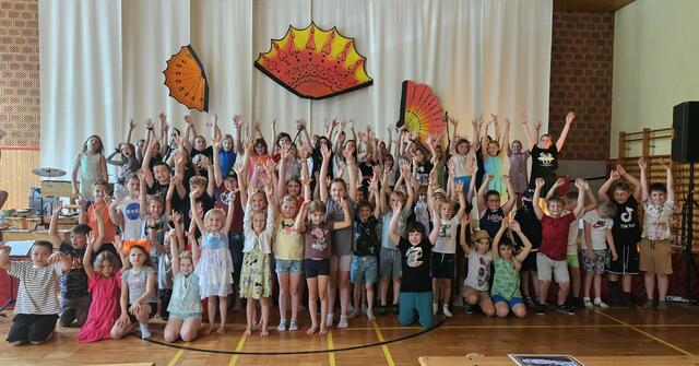 Volksschule Ehrenhausen interpretierte eine Reise nach Spanien beim Schulfest. | Foto: VS Ehrenhausen