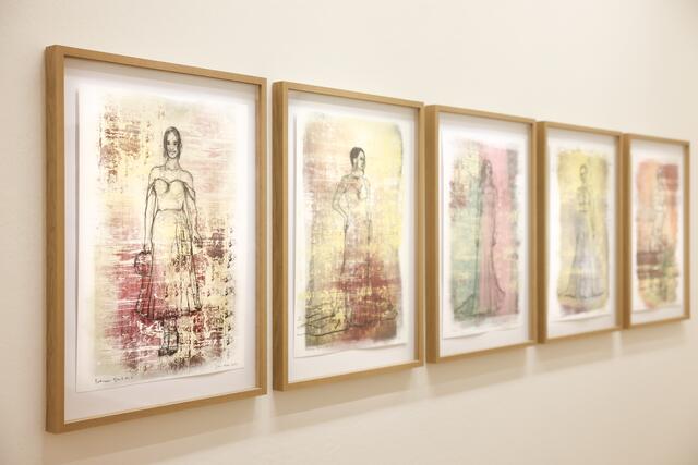 Die Kunst von Dieter Nuhr ist noch bis 4. August bei freiem Eintritt im Kunstforum zu sehen. | Foto: Katharina Schiffl
