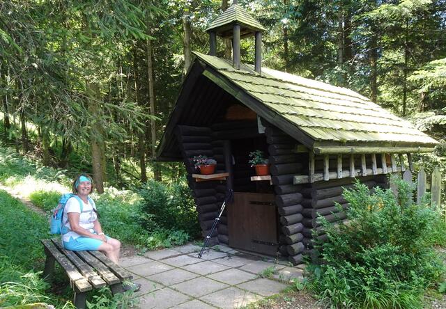 Rast bei der Mandelmais Kapelle