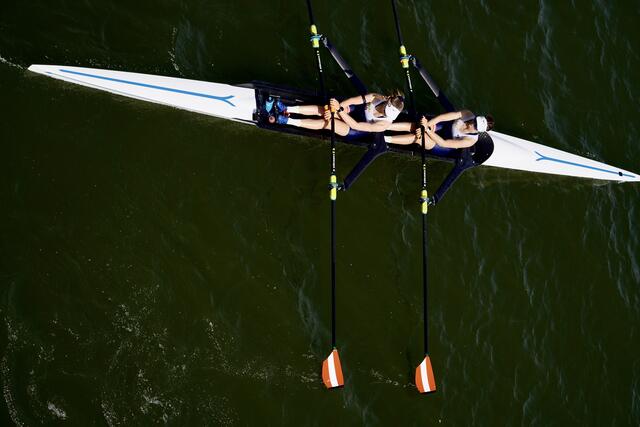 Louisa Altenhuber und Lara Tiefenthaler werden in wenigen Tagen für Österreich bei den Olympischen Spielen in Paris im Rudern antreten. | Foto: WRK Donau