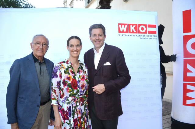 Vater Werner Mahrer, Andrea Samonigg-Mahrer und Harald Mahrer