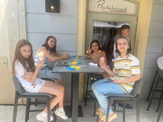 Auf ein Eis in Bad Radkersburg, heuer Gastgeberstadt der Aktion, im Vorjahr war man in Voitsberg eingeladen. | Foto: Privat