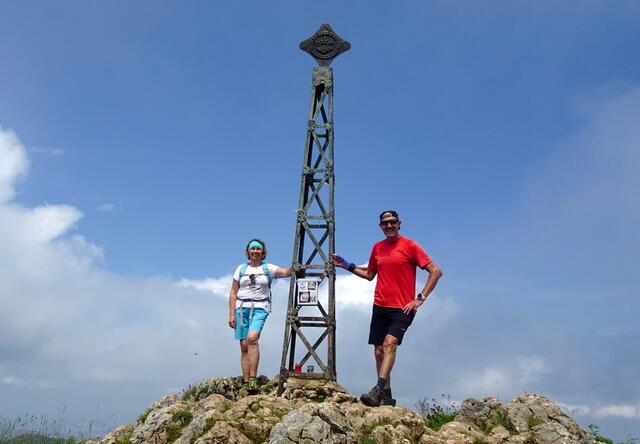Gigi und ich auf dem Gipfel des Schobersteins