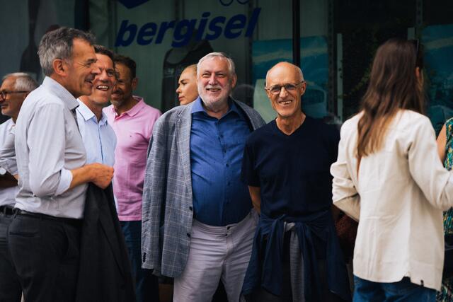 Georg Willi, Vizebürgermeister der Stadt Innsbruck mit Andreas Schnauder, Chefredakteur des Pragmaticus, Franz Fischler, langjähriger EU-Kommissär für Agrar und Toni Innauer. | Foto: Michael Venier