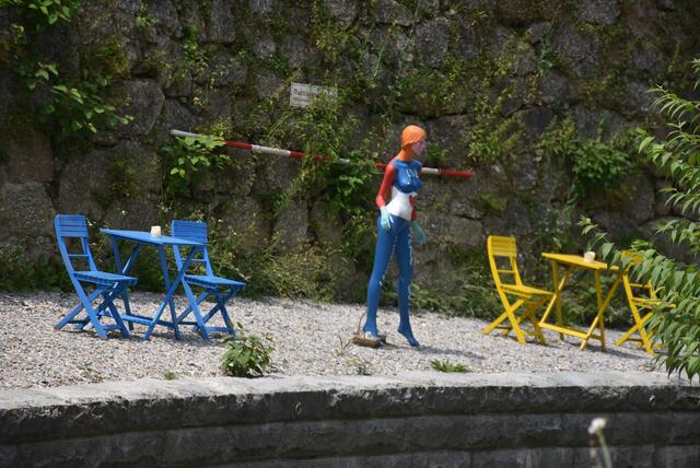 Eröffnung Stadt-Garten Grein am Greiner-Bach. 