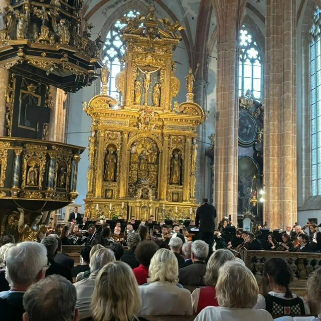 Eröffnungskonzert im Neuberger Münster mit einer Interpretation von Anton Bruckners Symphonie Nr. 4 in Es-Dur (WAB 104). | Foto: Thenhalter
