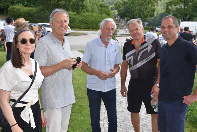 Eröffnung Stadt-Garten Grein am Greiner-Bach. 