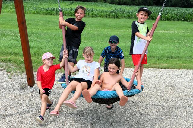 Unbeschwertes Herumspielen in den Pausen