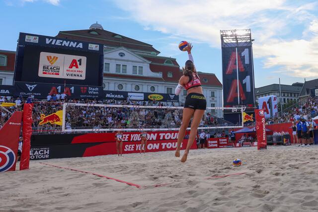 Das Elite-Turnier in Wien ist eines der Saisonhighlights im Beachvolleyball. | Foto: GEPA pictures
