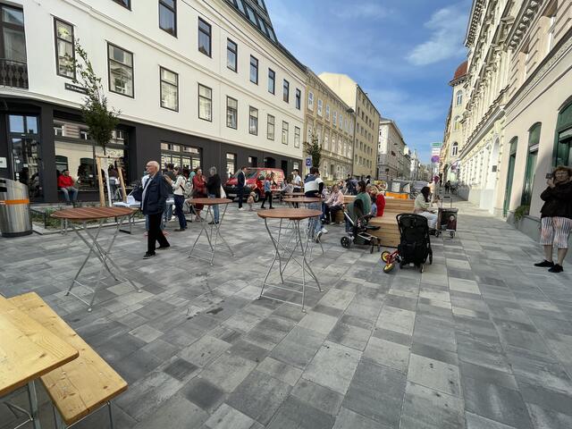 Die Schulgasse ist als Projekt beim Mobilitätspreis nominiert worden.  | Foto: Johannes Reiterits