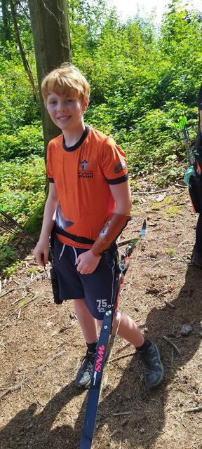 Dominik Feichtl gewann mit dem Blankbogen die Schülerwertung 2012 bis 2015 männlich. | Foto: BSV Pyhrn-Priel