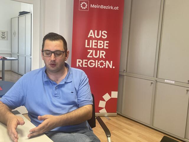 Philipp Gerstenmayer (FPÖ) nimmt im MeinBezirk-Interview zum Integrationsbericht Stellung. | Foto: Zezula