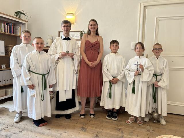 Christian Romeder, Fabian Wurz, P. Bernhard Prem, Katharina Janousek, Elias Grundböck, Alexandra Romeder und Andreas Romeder | Foto: privat