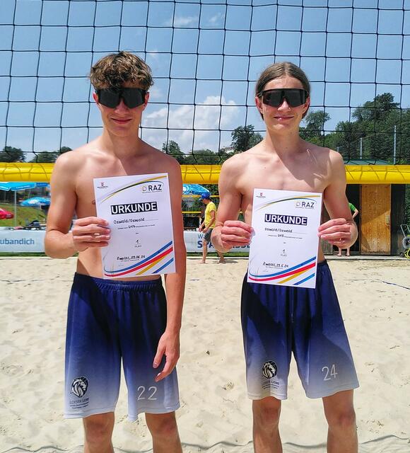 Silber für die beiden Volleyballer | Foto: URW