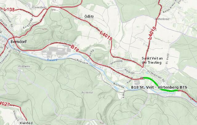 In St. Veit wird die B18 saniert. | Foto: NÖ STD