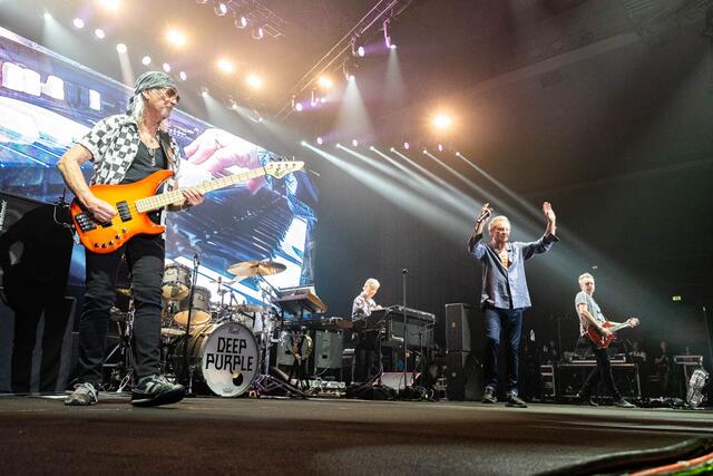 Die Rocklegenden von Deep Purple in der Olympiahalle Innsbruck. Am 19. Juli 2024 bringen sie ihr neues Album heraus. | Foto: Michael Kendlbacher