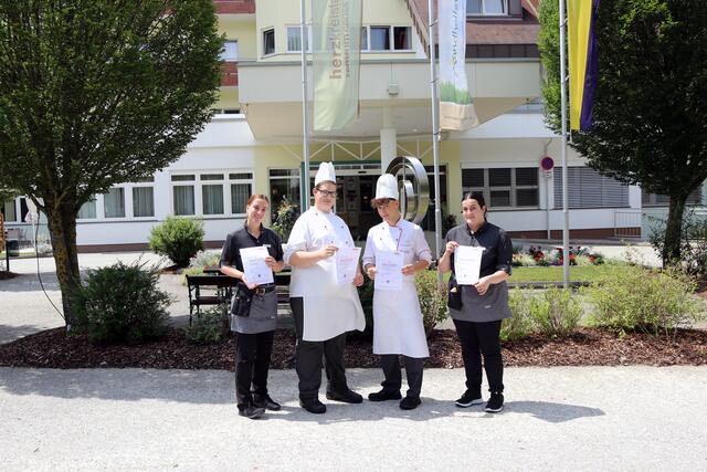Mariella Faltin, Sebastian Gringer, Tobias Penz und Ivonne Haider (v.l.) | Foto: HKZ Groß Gerungs