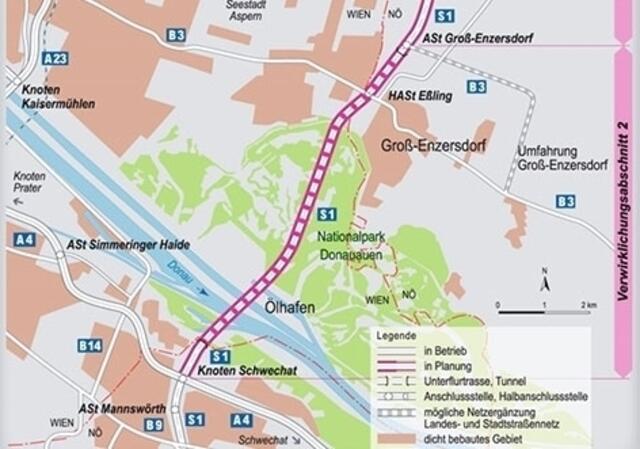 Straßenbauprojekte wie dem Lobautunnel habe Nehammer zwar versprochen, aber die Umsetzung fehlt. | Foto: Asfinag