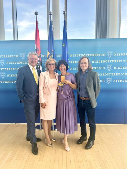 Hermann Dikowitsch, Johanna Mikl-Leitner, Nina Katschnig, Johann Feilacher | Foto: Galerie Gugging