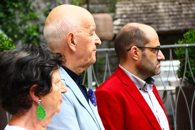 Im Bild (v.l.):  Martha und Hermann Döllerer, Martin Dietrich | Foto: Martin Schöndorfer, 2024