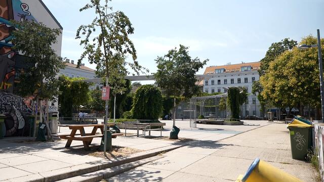 Nur wenige Tage nach den Auseinandersetzungen herrscht wieder Ruhe am Yppenplatz. | Foto: M. Spitzauer