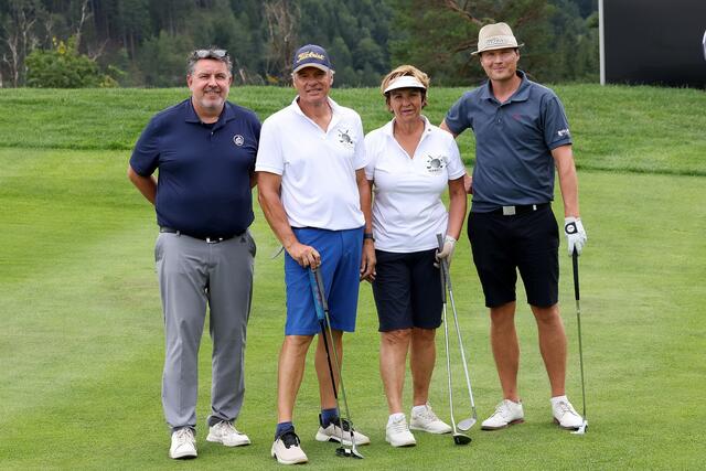 Sieger- Quartett v.l. Klaus Nadizer, Richard und Margot Steffan, Pro Tapio Pulkkanen  | Foto: GEPA pictures 