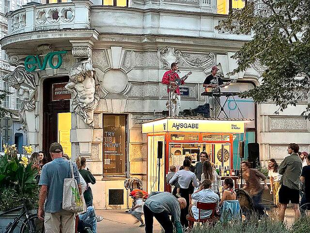 Beim Würstelstand "Ausgabe" fanden bereits mehrere Events statt. | Foto: Ausgabe