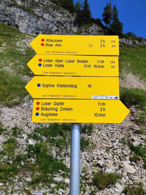 viele Besucher gehen zum Augstsee, manche weiter zum Loser Gipfel... | Foto: I.Wozonig
