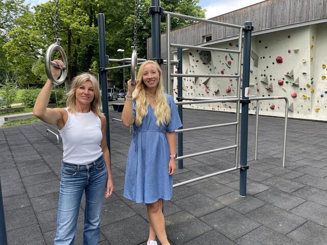 Für eine "bewegte Stadt": Sabine Pichler und Julia Zweimüller vom Sport-Team der Stadt Salzburg | Foto: Lisa Gold