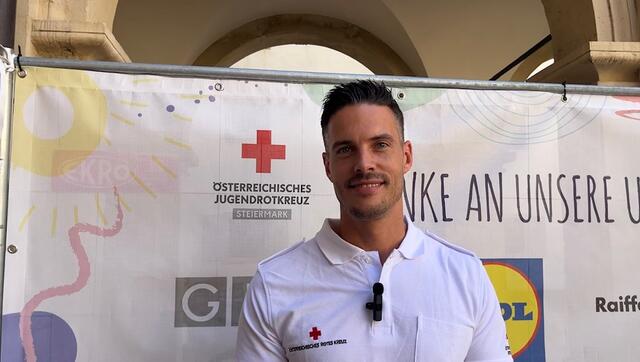 Valentin Krause: Pressesprecher vom Roten Kreuz Stmk | Foto: Julia Glajncer
