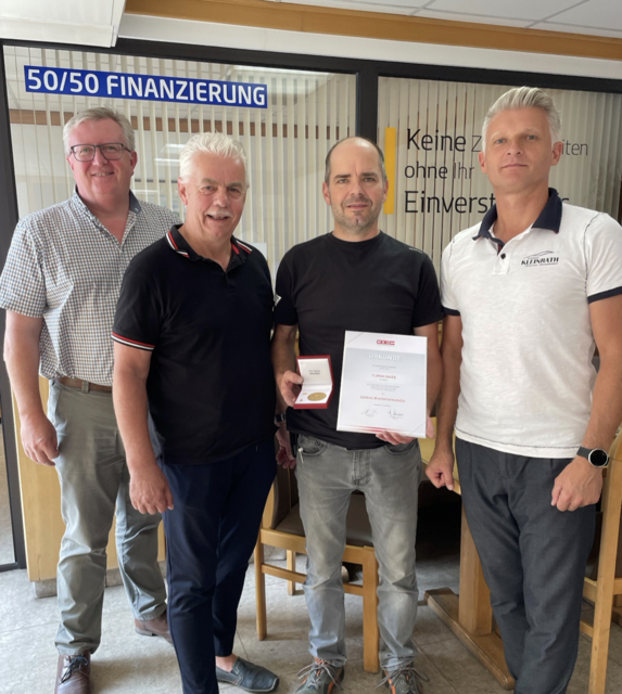 Florian Bauer erhielt die Auszeichnung. | Foto: WKB