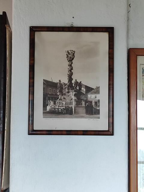 eine alte Darstellung der Pestsäule in Mödling... | Foto: I.Wozonig
