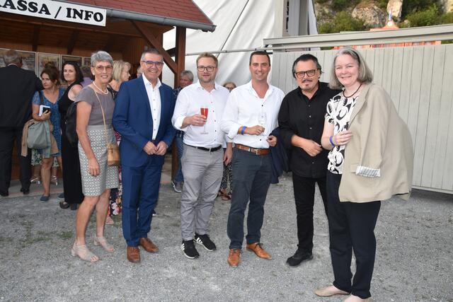 Waltraud und Manfred Schulz, Erich Stubenvoll, Daniel Fröschl, Werner Auer und Gerlinde Draxler