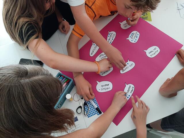 "Sag's laut" - Immer wieder äußern die Jugendlichen ihre Wünsche in Workshops. | Foto: Nicole Hüttenbrenner